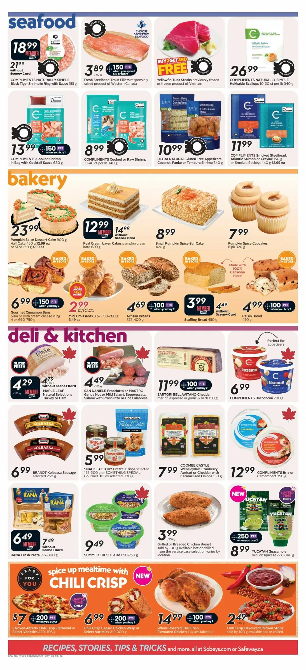 safeway sobeys flyer west october 1 7 8 395