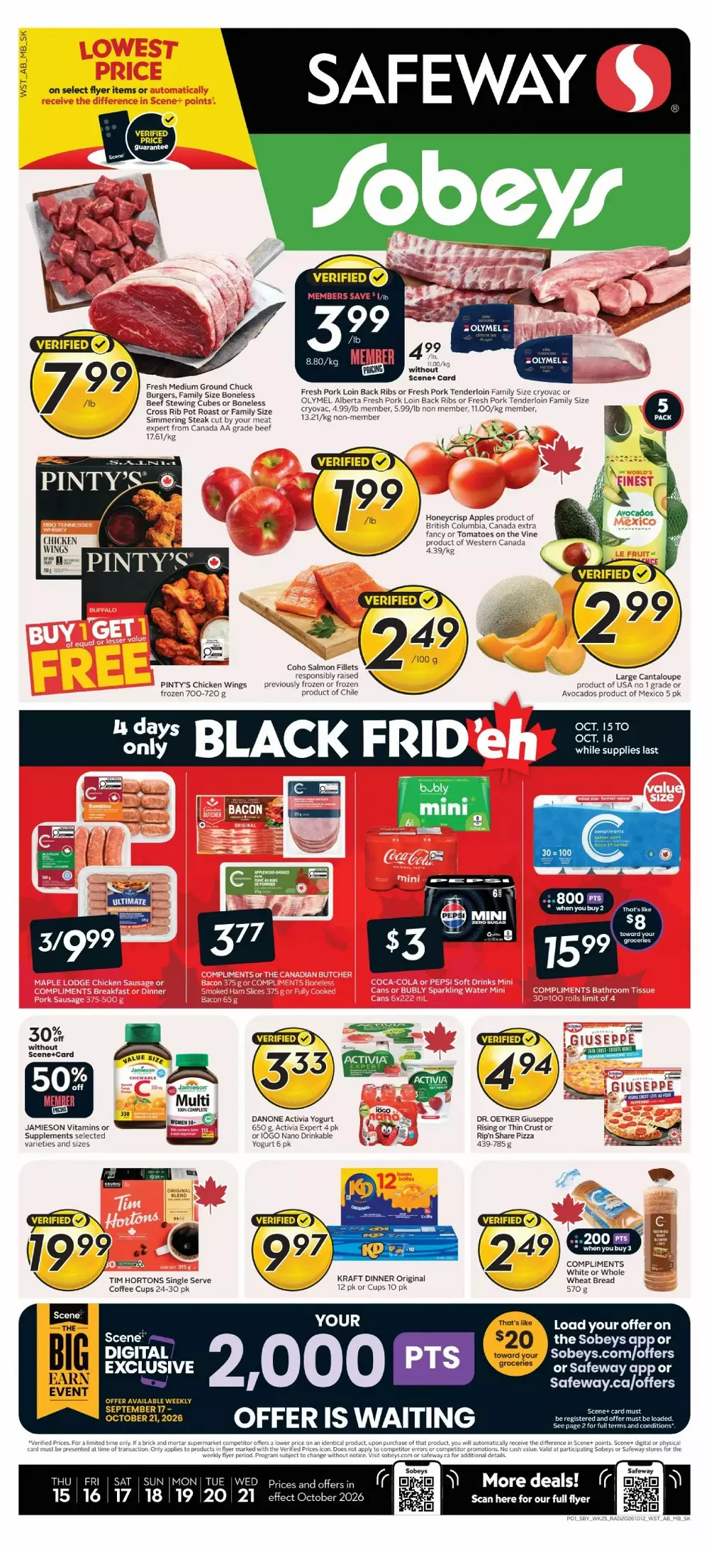 Safeway Flyer Canada (WEST) October 22 - October 28, 2026 1 safeway sobeys flyer west week 42