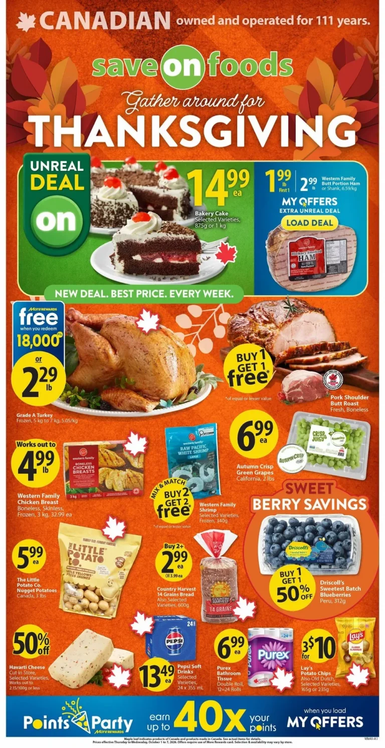 save on foods flyer week 40