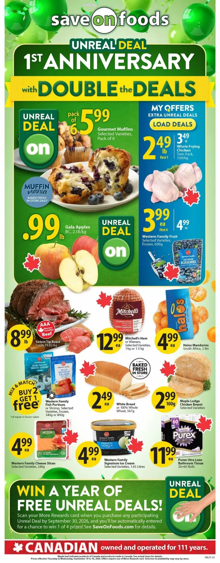 save on foods flyer september 10 16 2