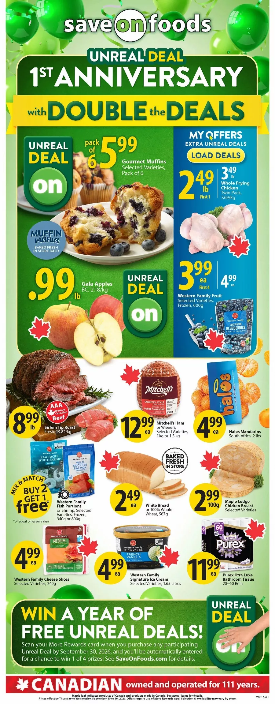 save on foods flyer september 10 16 2