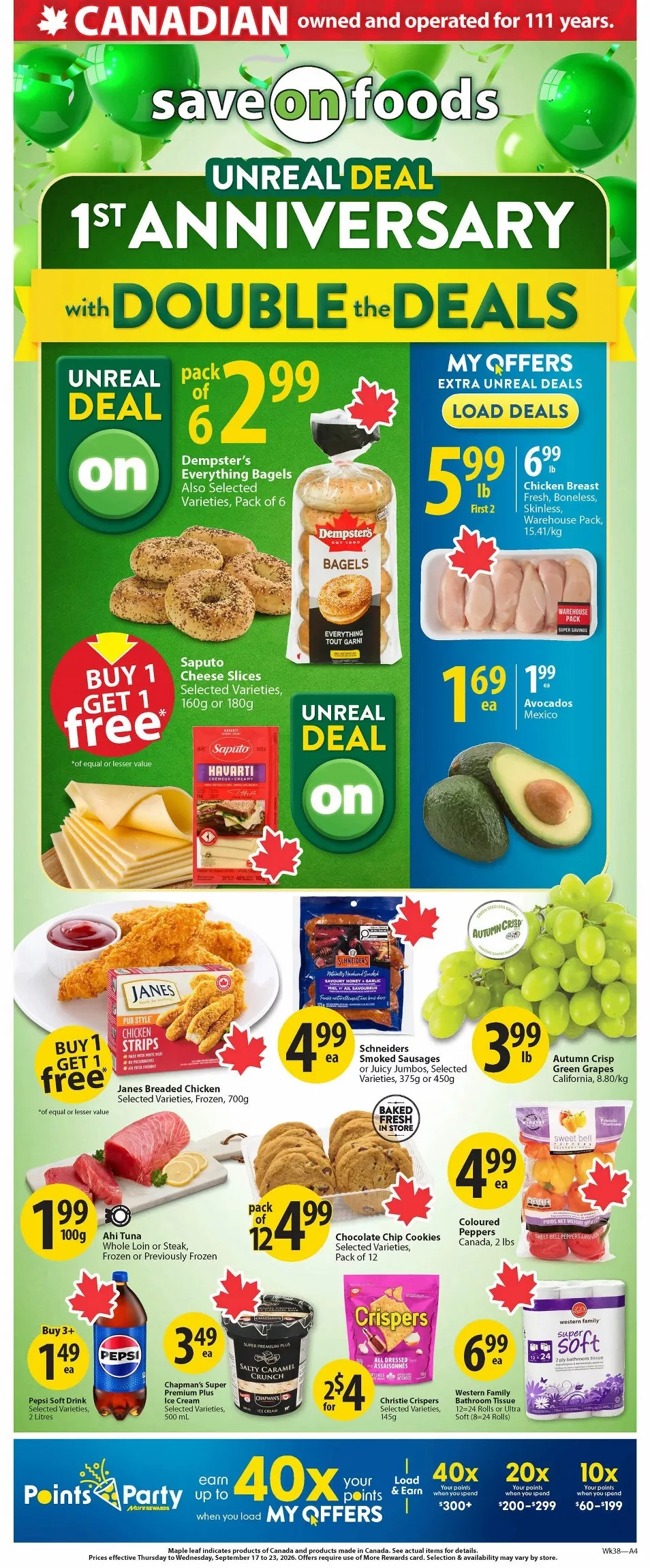 Save on Foods Flyer September 17 - September 23, 2026 1 save on foods flyer week 38