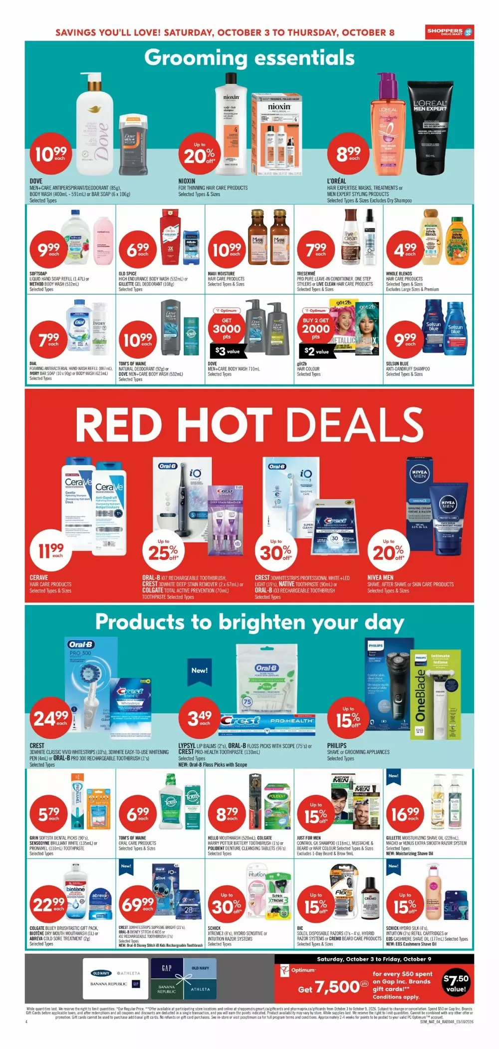 shoppers drug mart flyer october 3 8 13 745