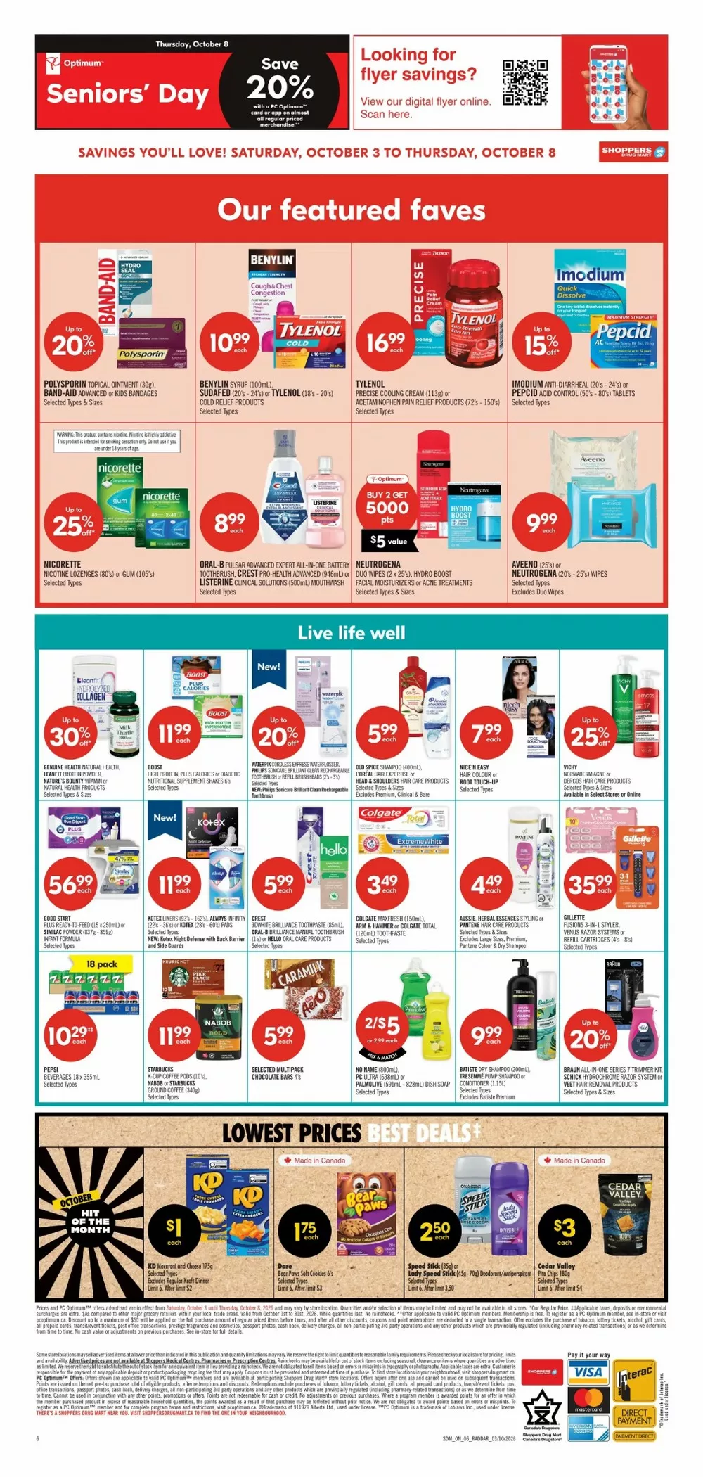 shoppers drug mart flyer october 3 8 3 255