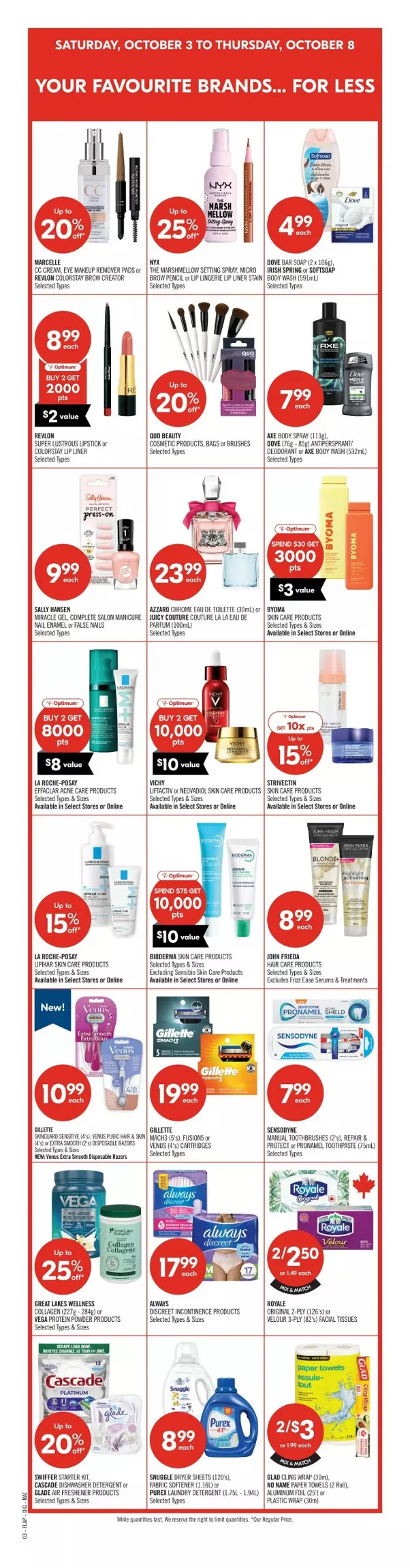 shoppers drug mart flyer october 3 8 6 217