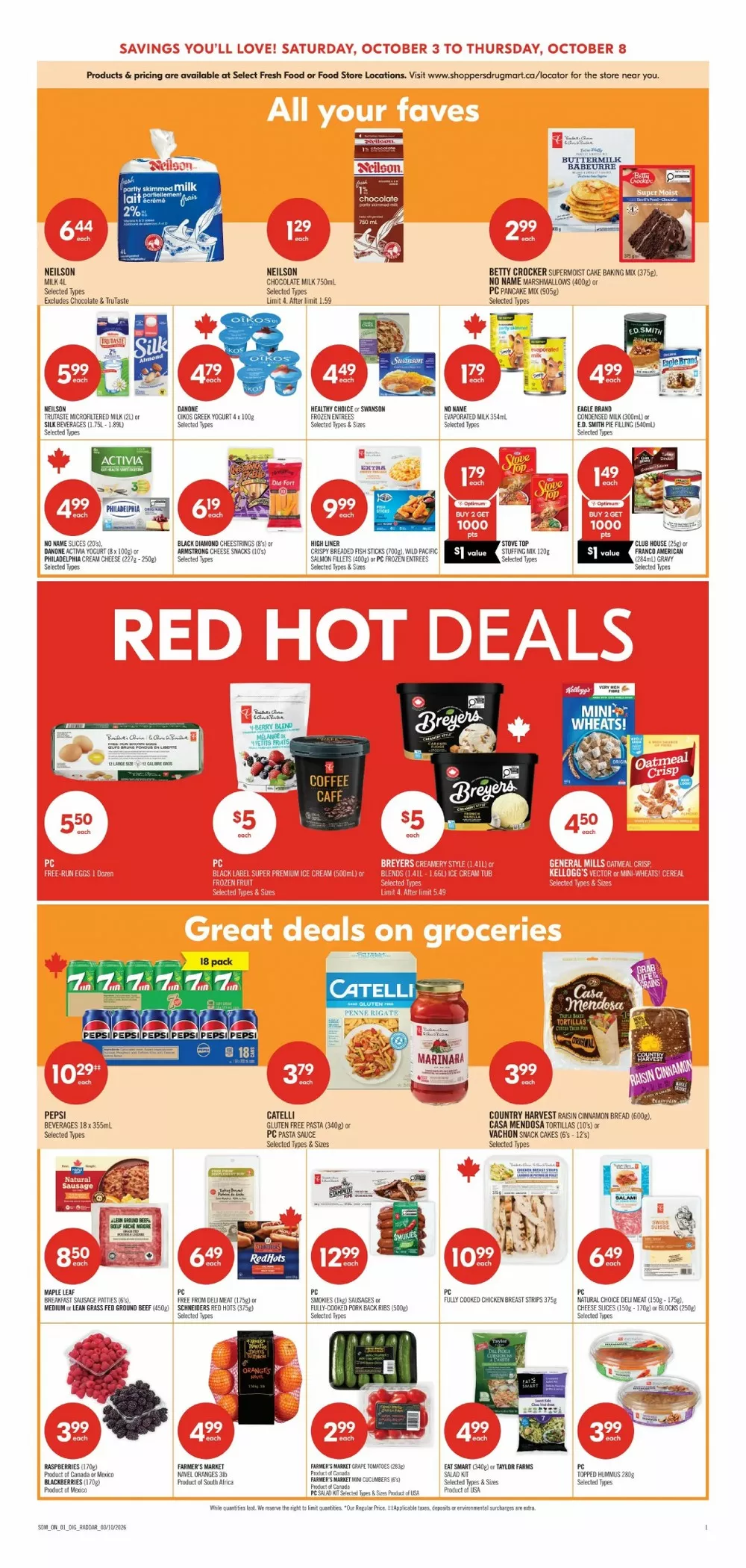 shoppers drug mart flyer october 3 8 8 194