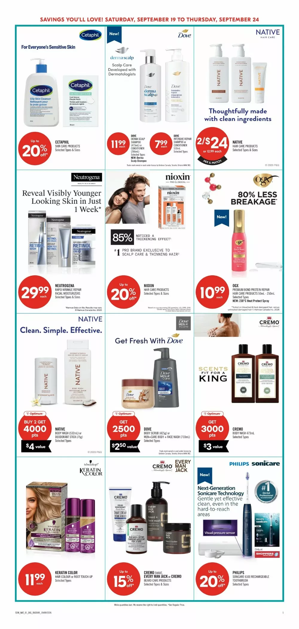 shoppers drug mart flyer september 19 24 17 237