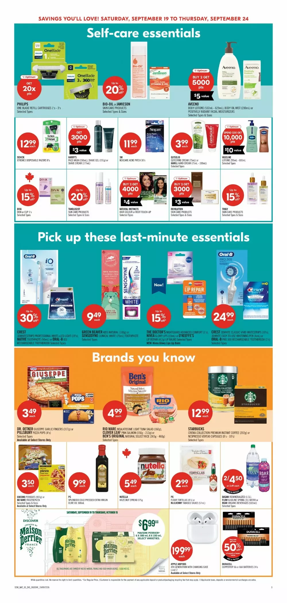shoppers drug mart flyer september 19 24 21 506