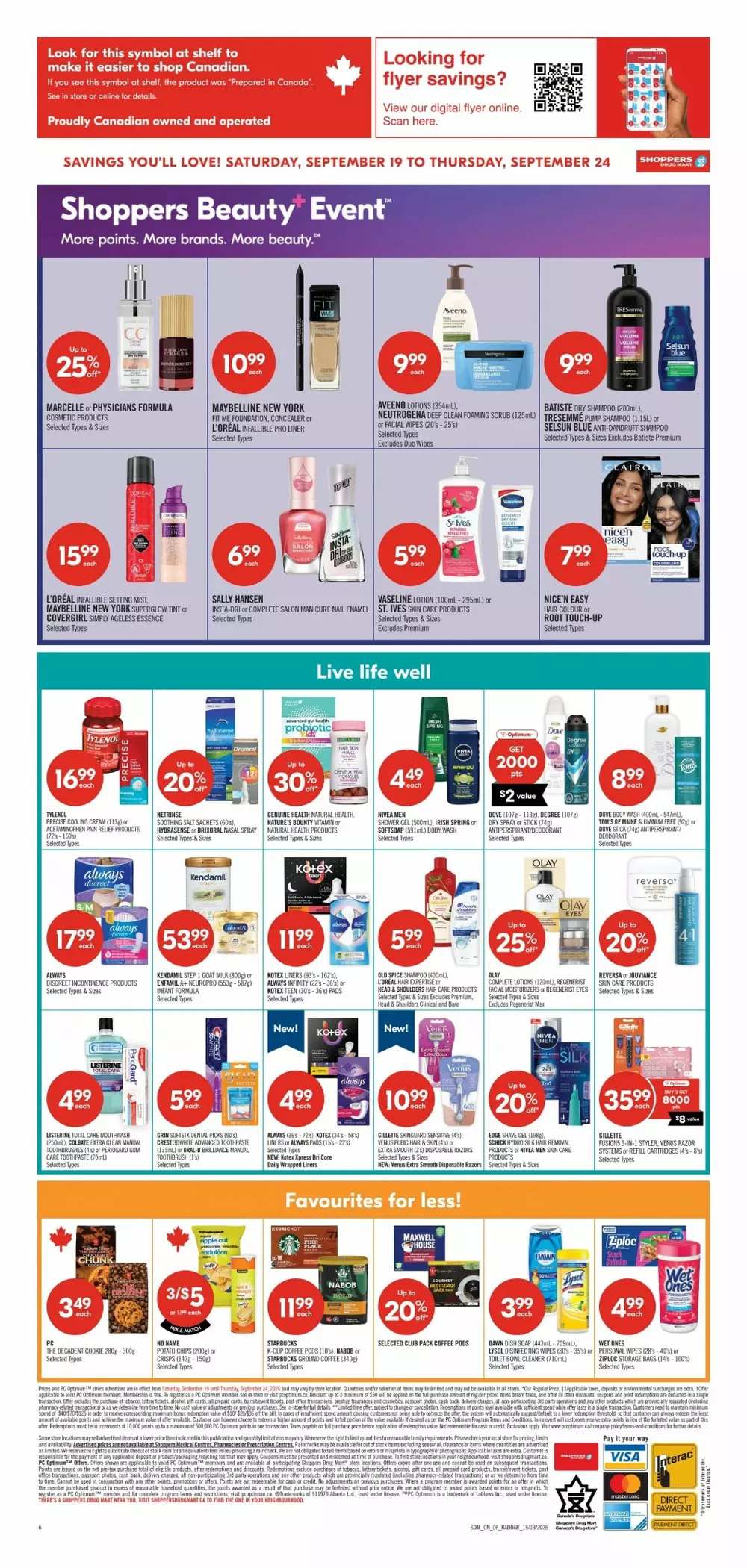 shoppers drug mart flyer september 19 24 3 911