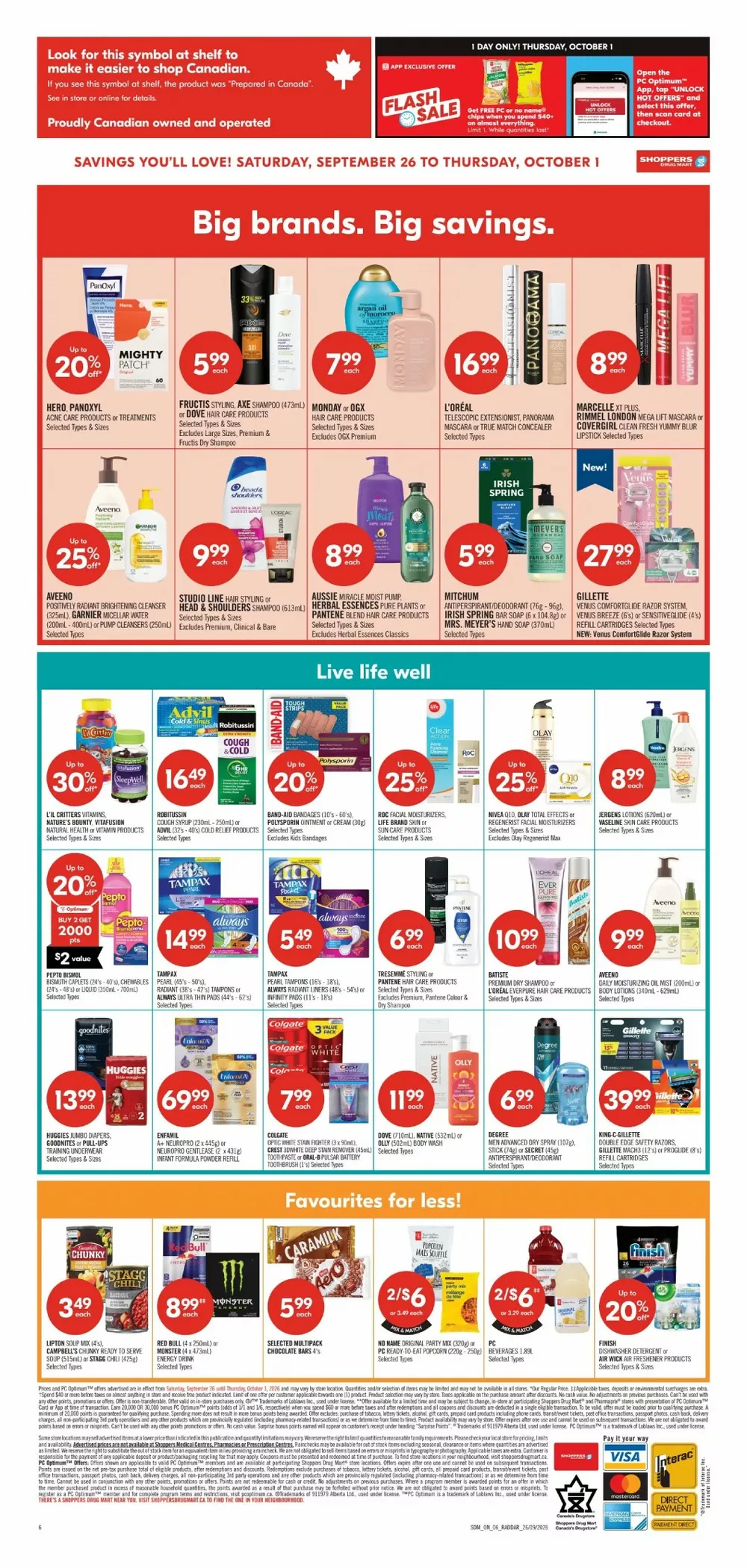 shoppers drug mart flyer september 26 3 811