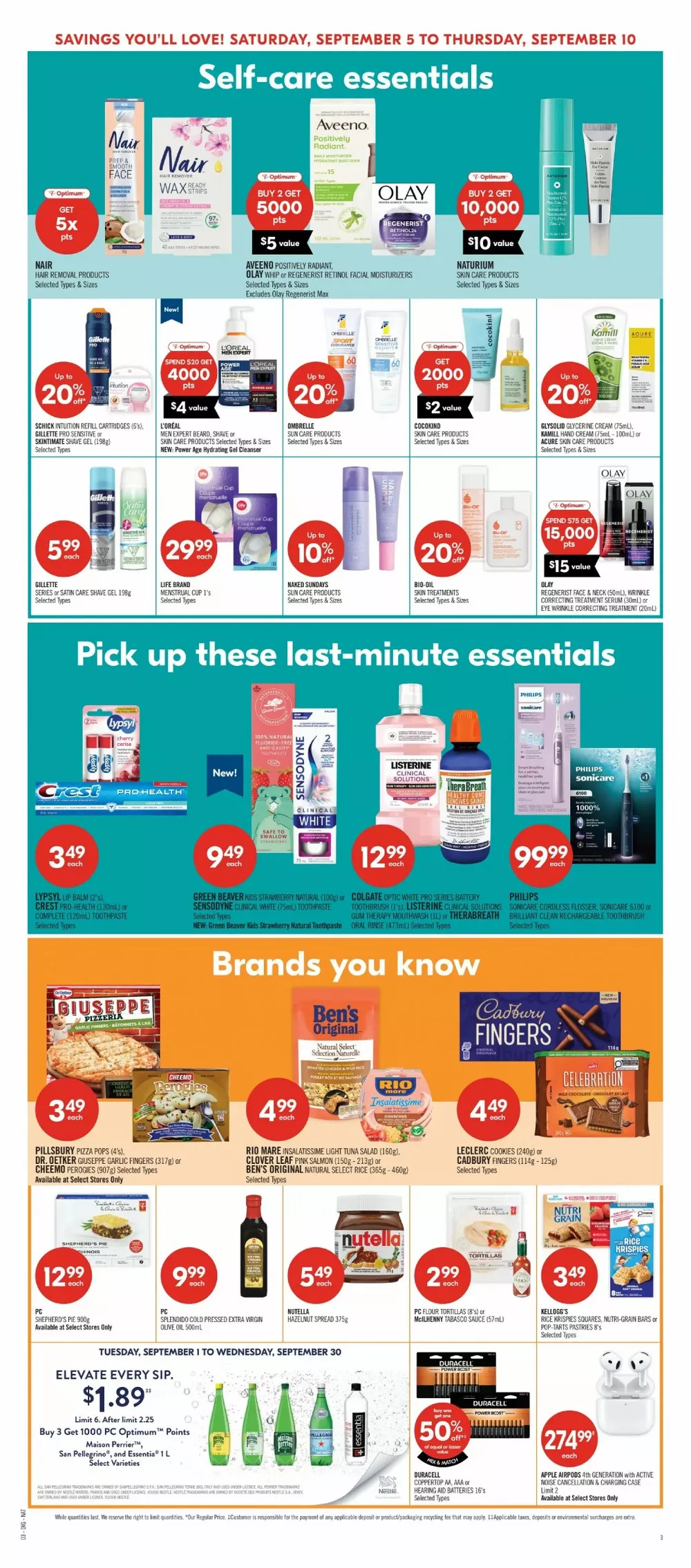 shoppers drug mart flyer september 5 10 19 29573666