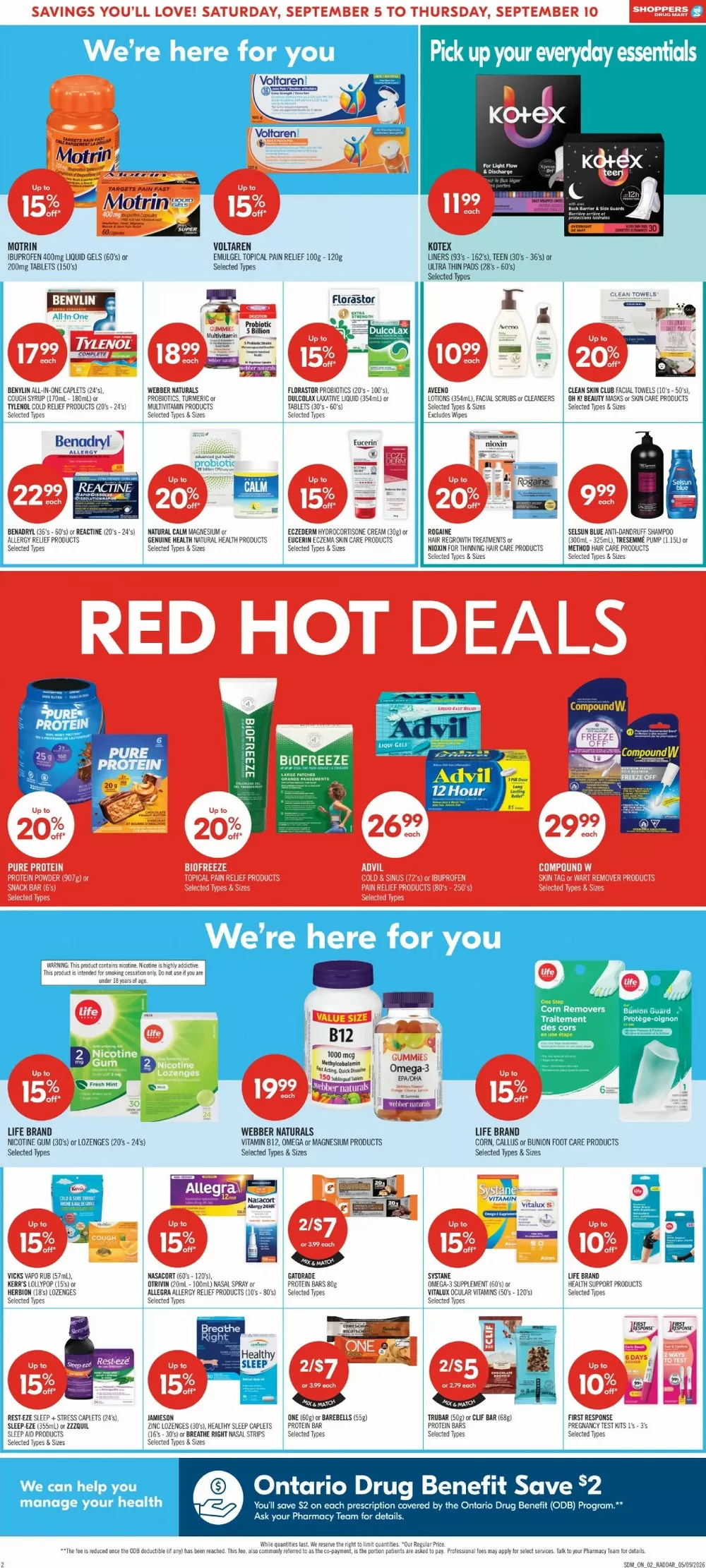 shoppers drug mart flyer september 5 10 4 43205754
