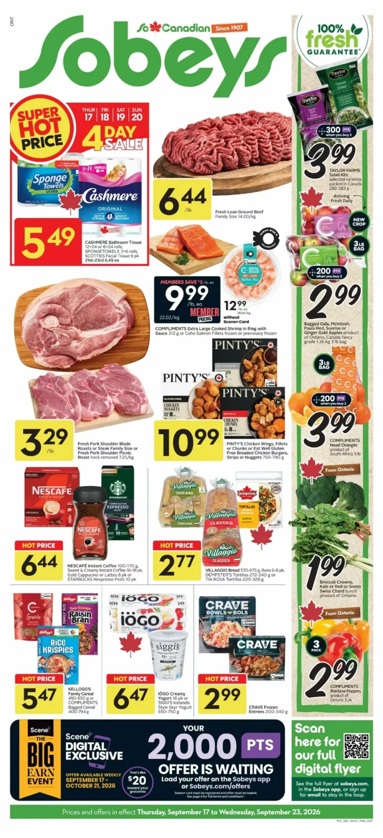 sobeys flyer on week 38 next week flyer