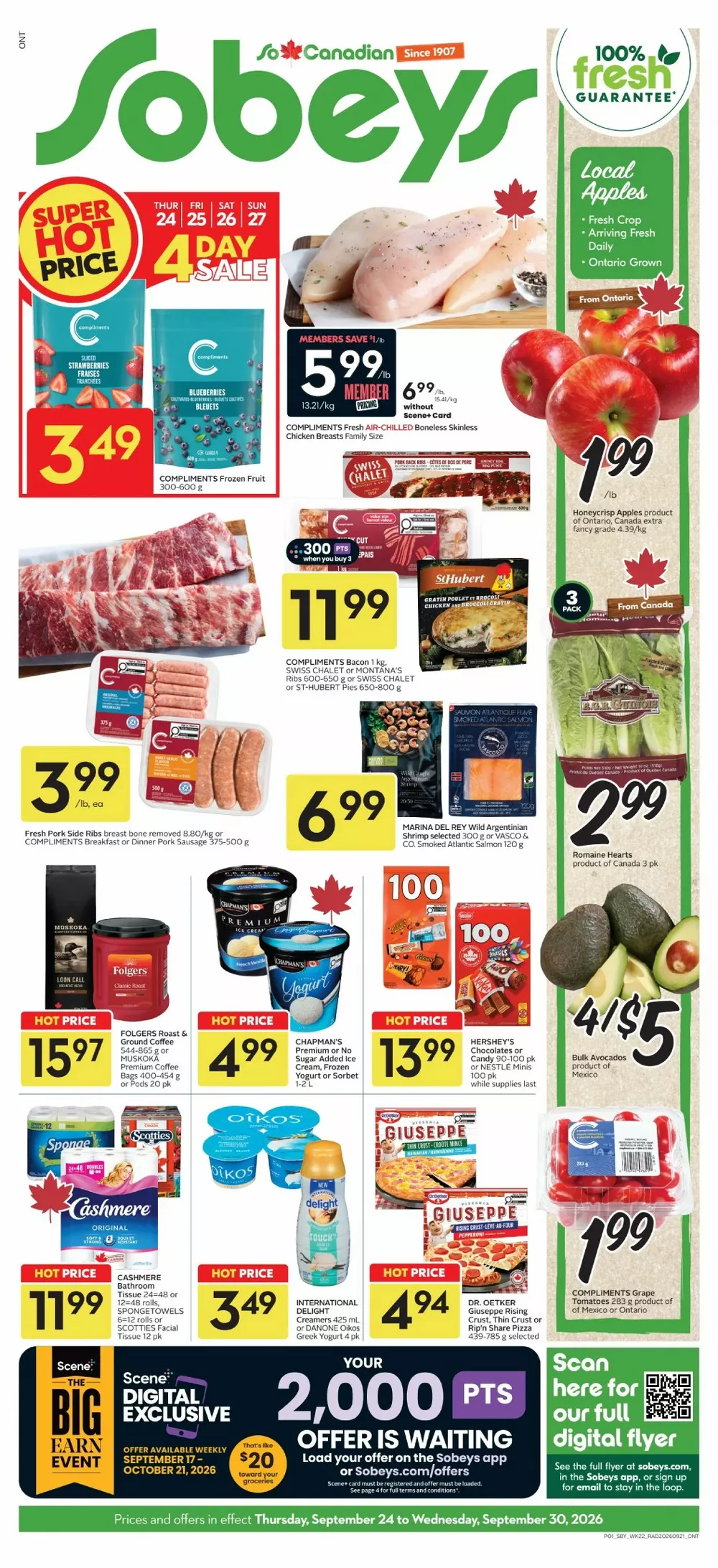 Sobeys Flyer Canada (ON) September 24 - September 30, 2026 1 sobeys flyer ont week 39