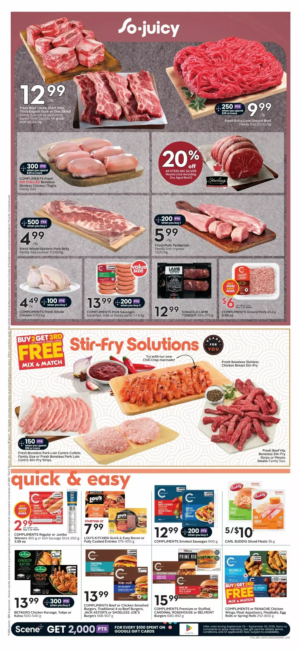 sobeys flyer on september 24 30 7 388