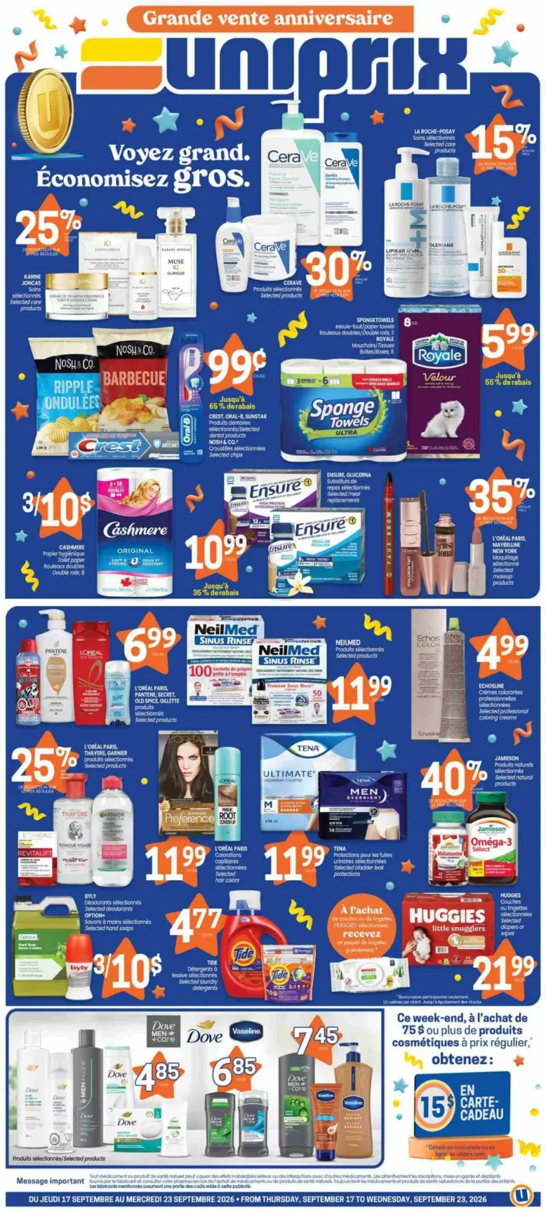 Flyerseek 7 uniprix flyer week 38, uniprix circulaire semaine 38
