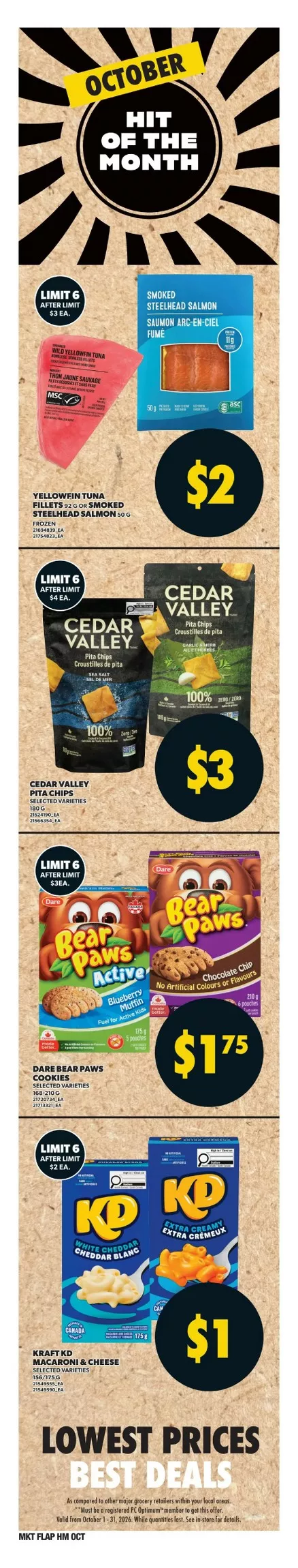valu mart flyer october 1 7 5 190
