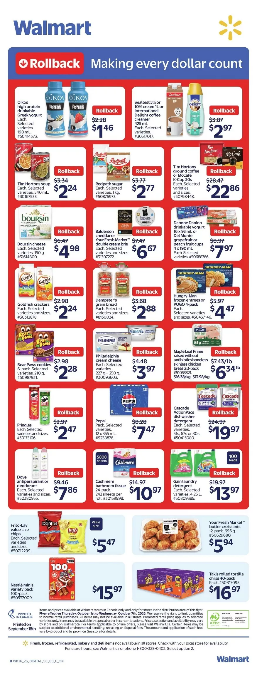 waalmart flyer october 1 7 2