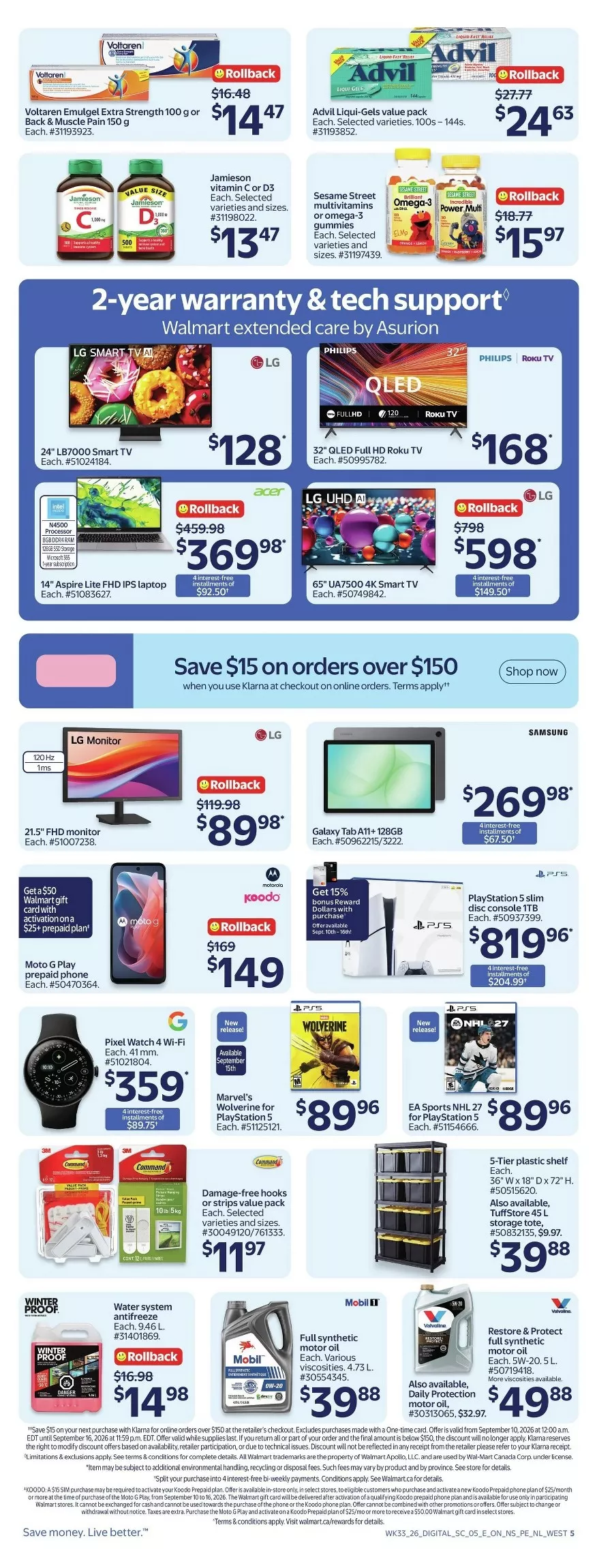 walmart flyer september 10 16 wk 37 11