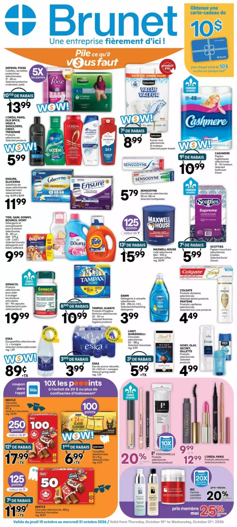 brunet flyer week 42, brunet circulaire semaine 42