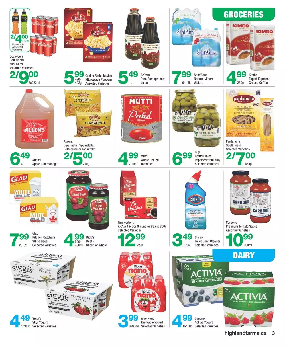highland farms flyer october 22 28 3
