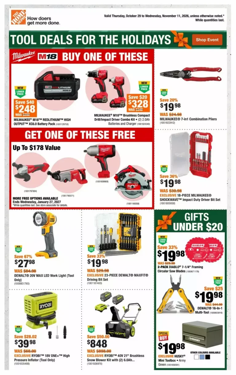 home depot flyer week 44,45