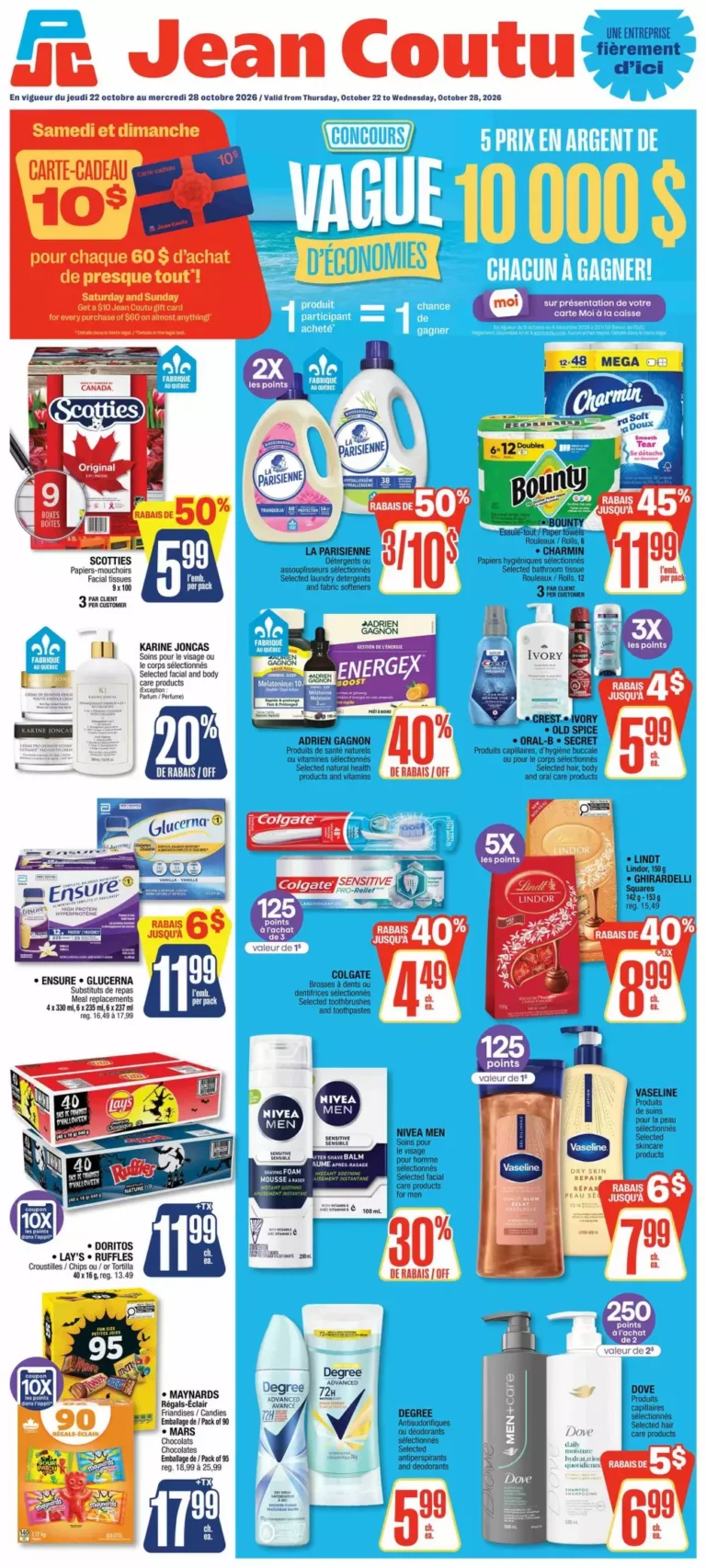 jean coutu flyer week 43, jean coutu circulaire semaine 43