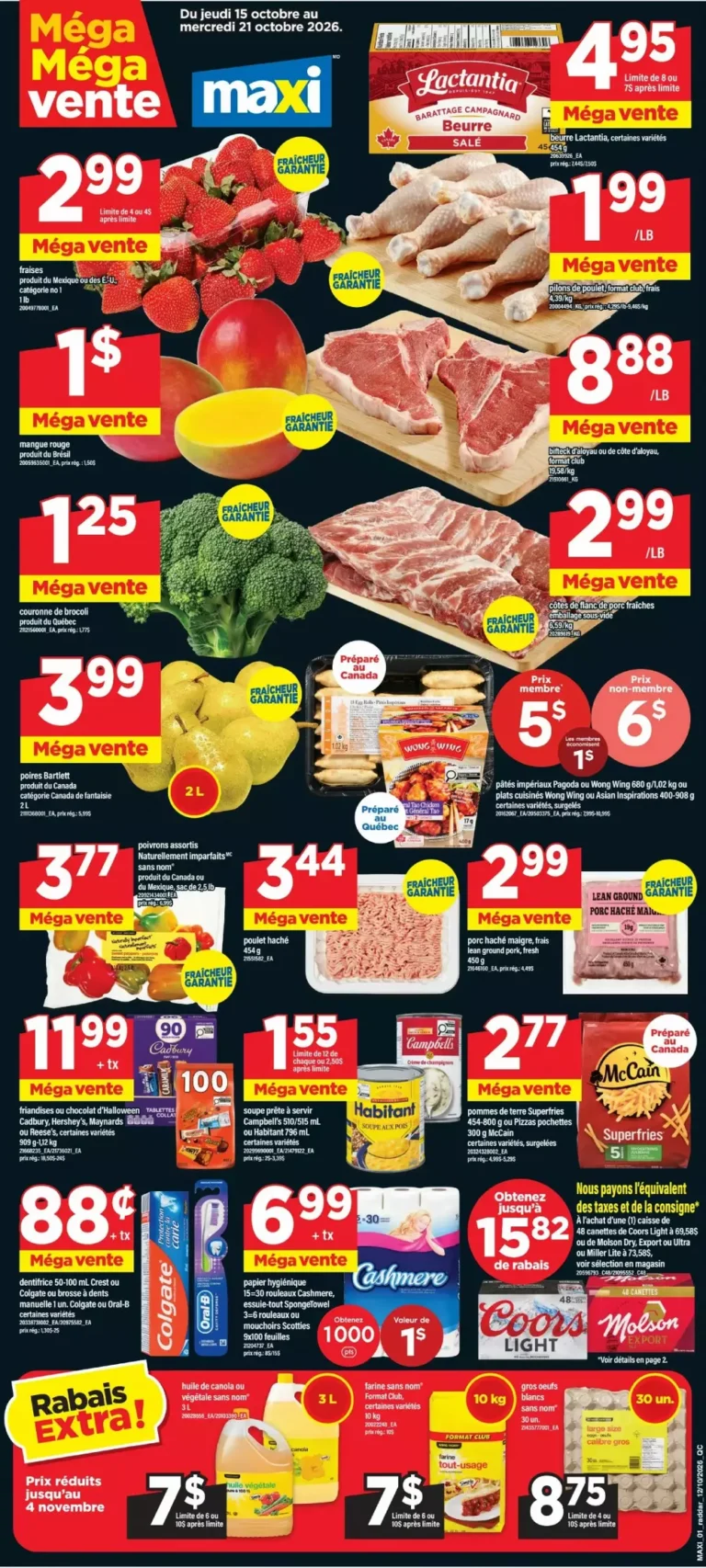 maxi flyer week 42, maxi circulaire semaine 42