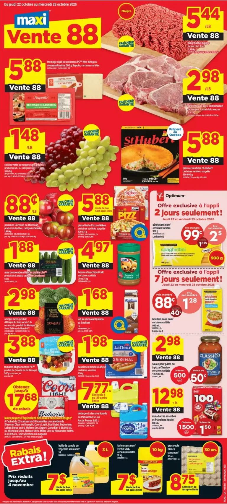maxi flyer week 43, maxi circulaire semaine 43