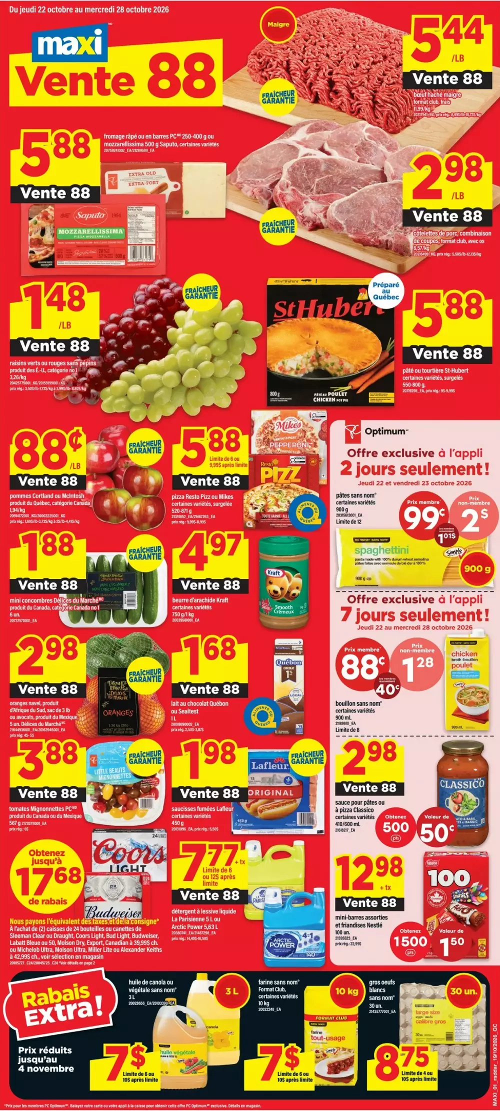 maxi flyer week 43, maxi circulaire semaine 43