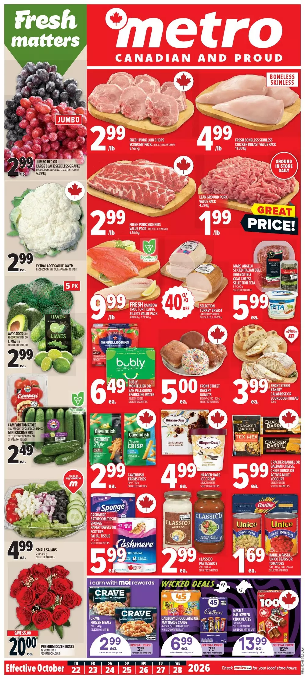 Metro Flyer Canada (ON-QC) October 29 - November 4, 2026 1 metro canada flyer on week 43