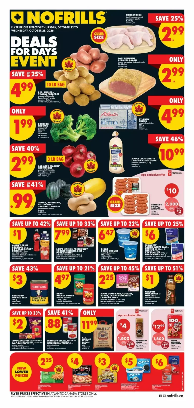 no frills flyer atlantic week 43, 2026