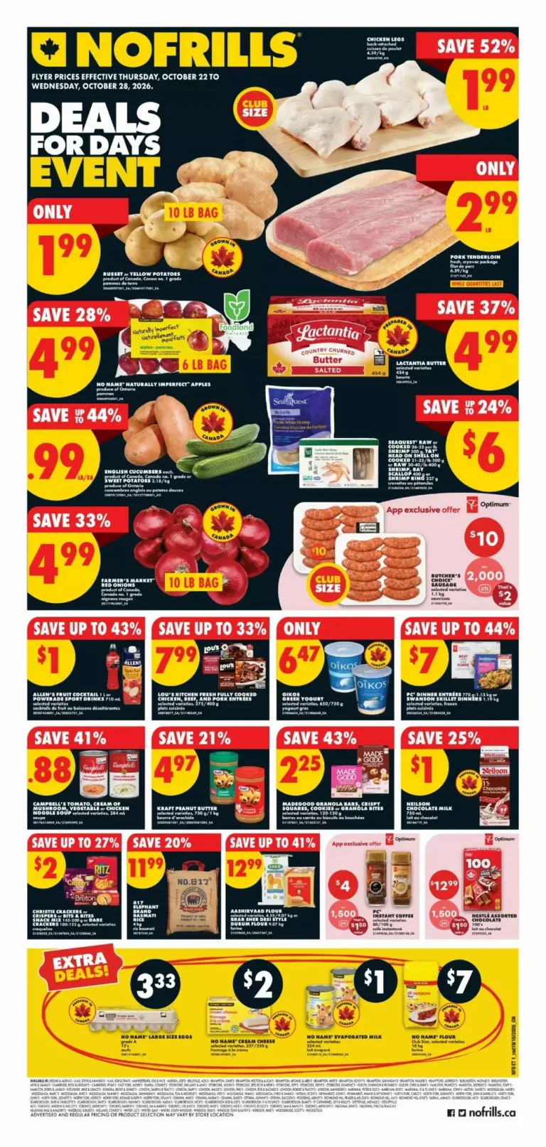 no frills flyer on week 43, 2026