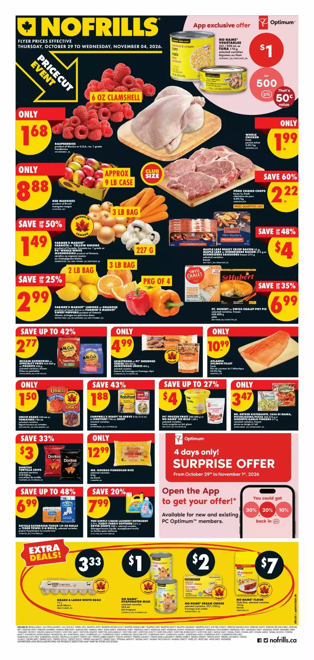 No Frills Flyer (ON) October 29 - November 4, 2026 1 no frills flyer on week 44, 2026
