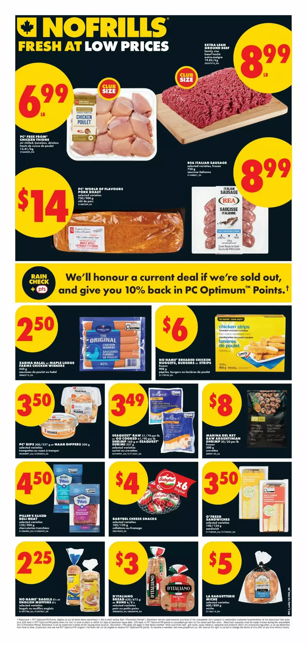 no frills flyer on october 29 november 4 3 140