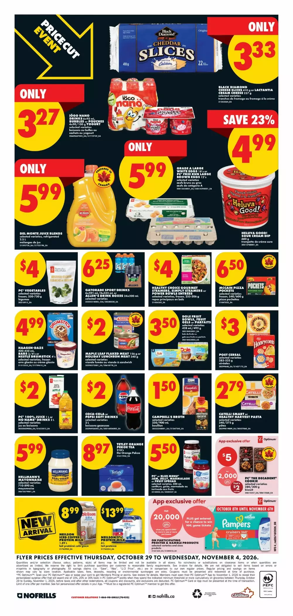 no frills flyer on october 29 november 4 4 408