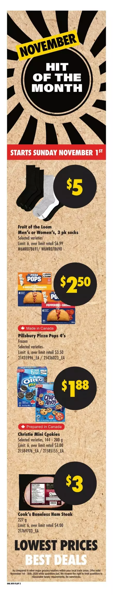no frills flyer on october 29 november 4 6 725