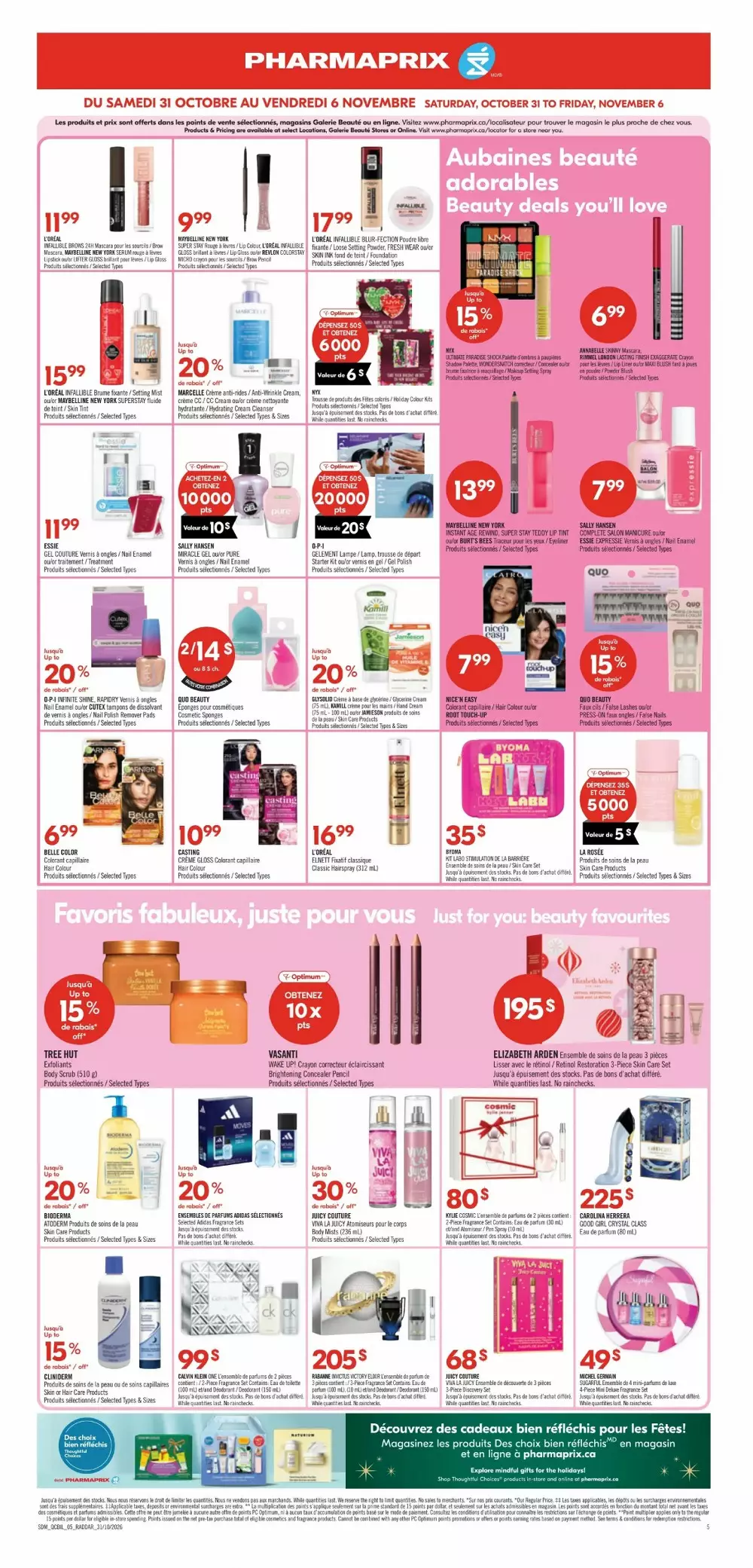 pharmaprix flyer october 31 november 5 16 404