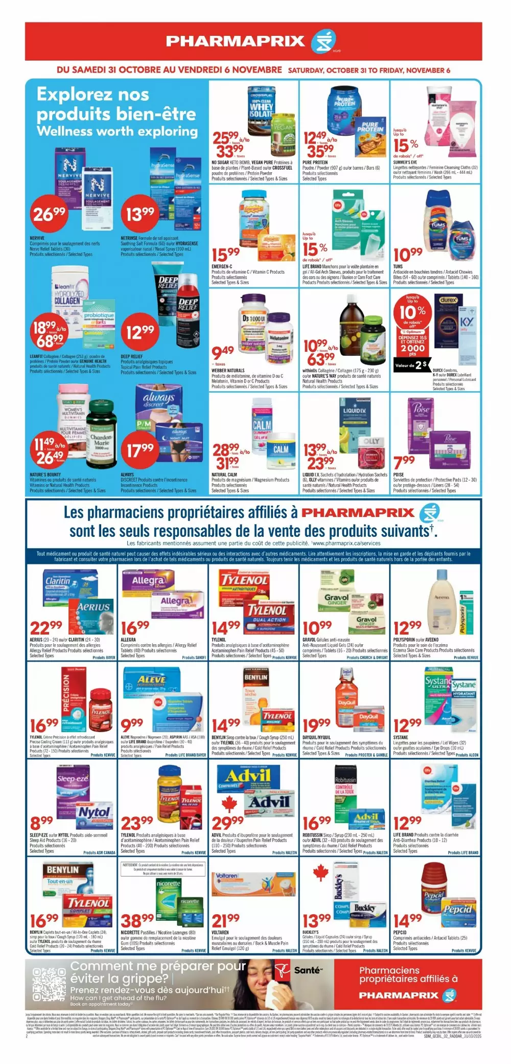 pharmaprix flyer october 31 november 5 7 353