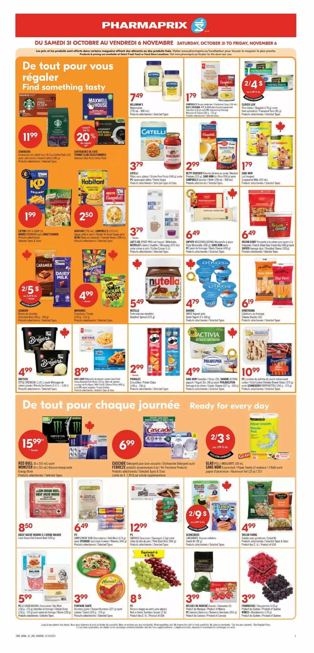 pharmaprix flyer october 31 november 5 8 686