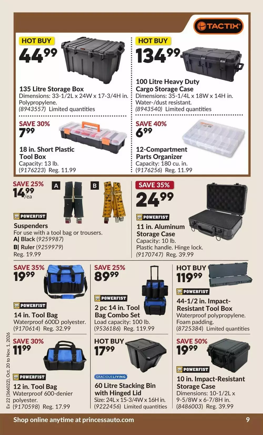 princess auto flyer october 20 november 1 10 836