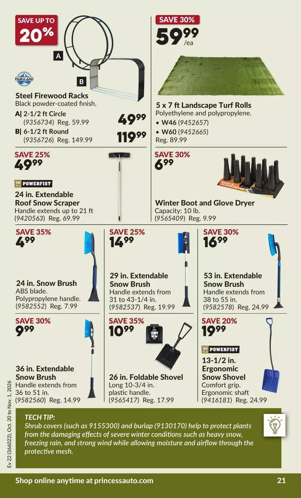 princess auto flyer october 20 november 1 22 101