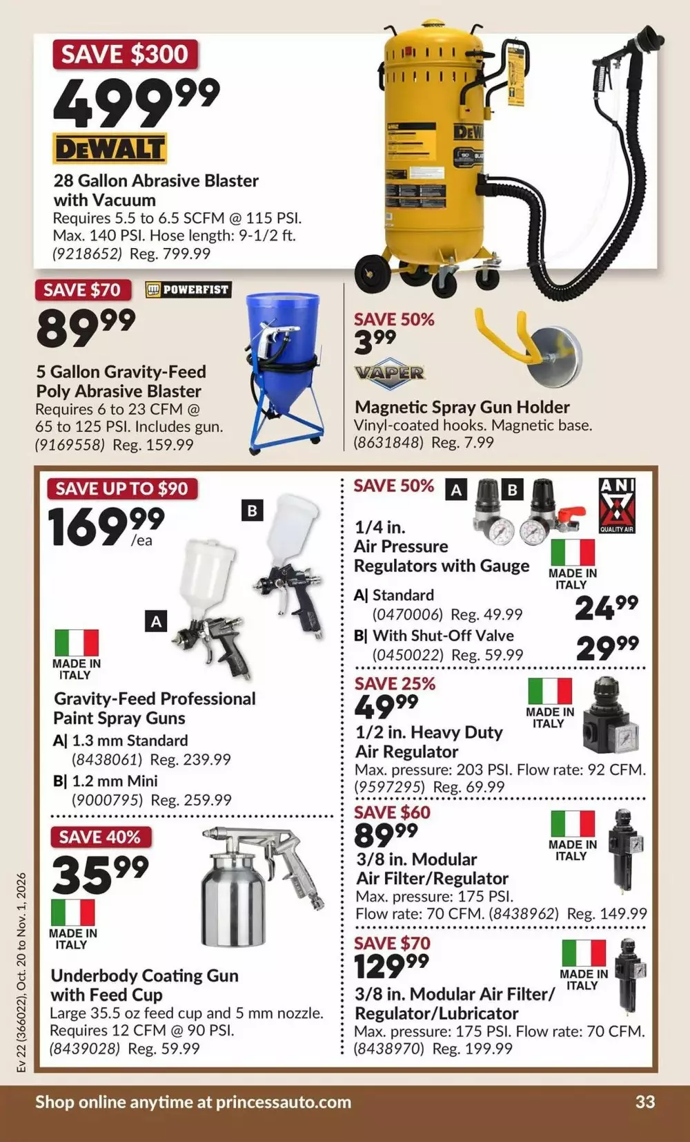 princess auto flyer october 20 november 1 34 826