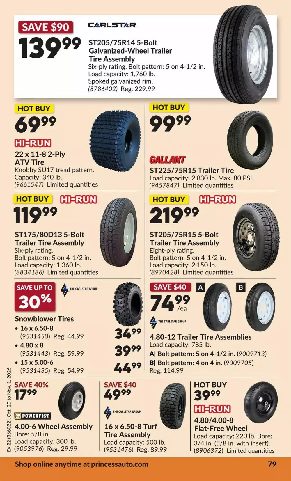 princess auto flyer october 20 november 1 80 640