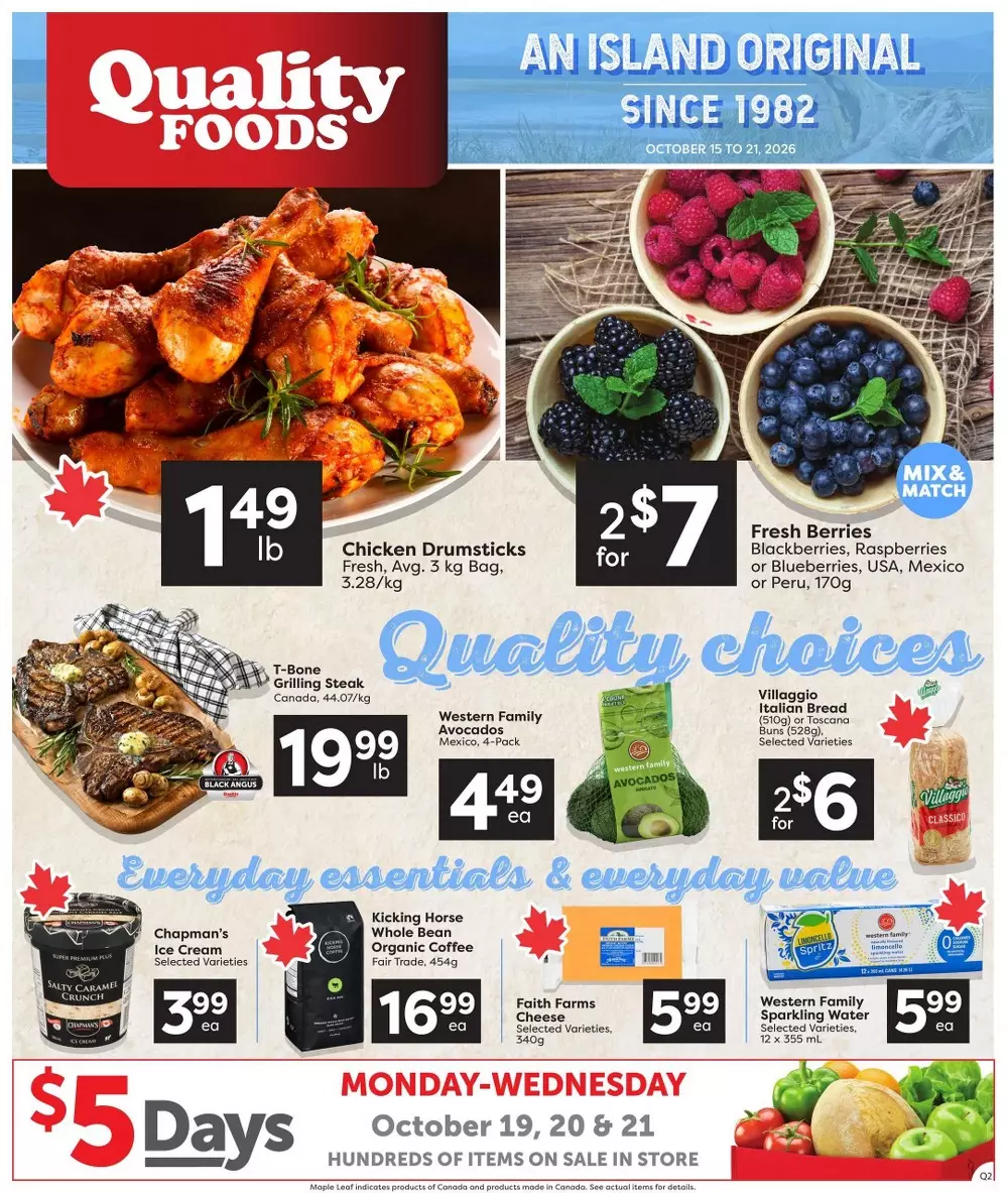 Quality Foods Flyer October 15 - October 21, 2026 1 quality foods flyer week 42