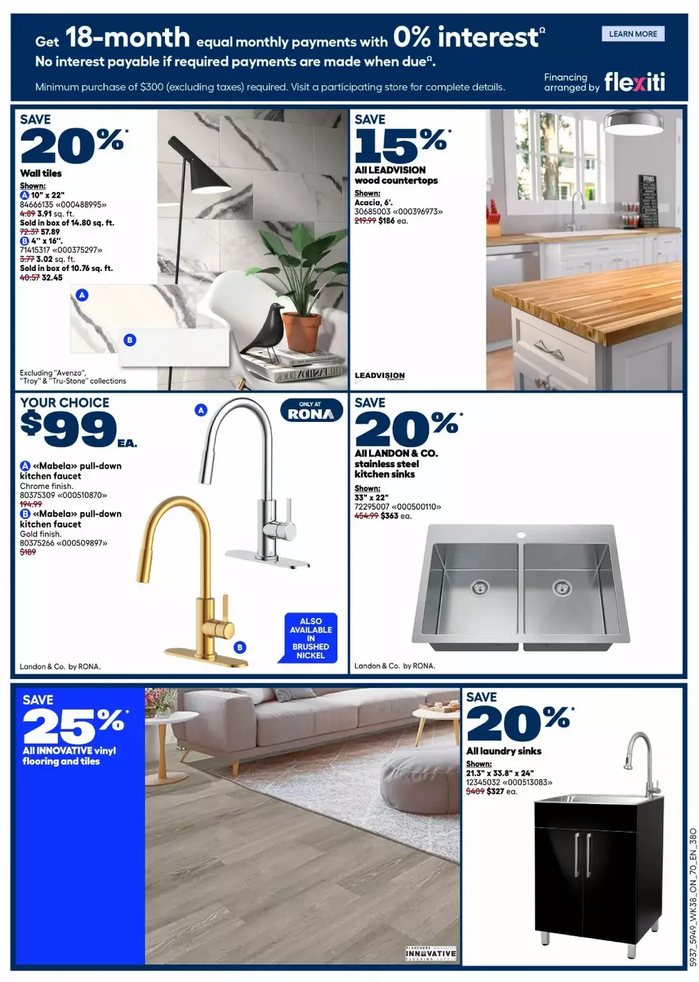 rona flyer october 15 21 2
