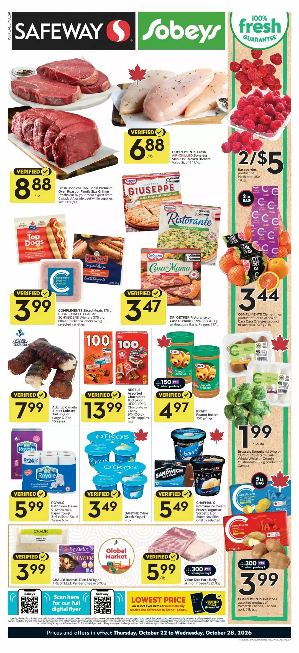 Safeway Flyer Canada (WEST) October 22 - October 28, 2026 1 safeway sobeys flyer west week 43