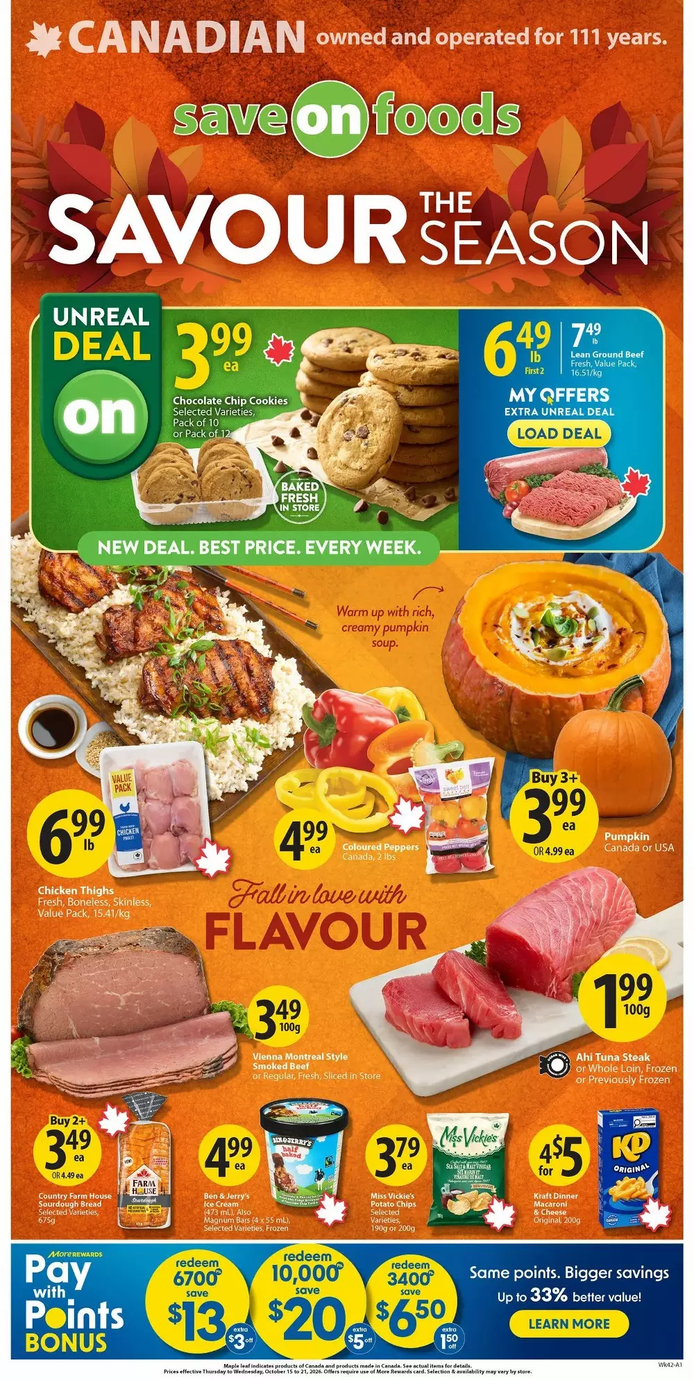 save on foods flyer october 15 21 2