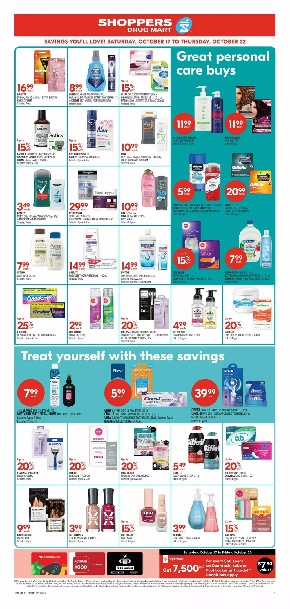 shoppers drug mart flyer october 17 22 11 196