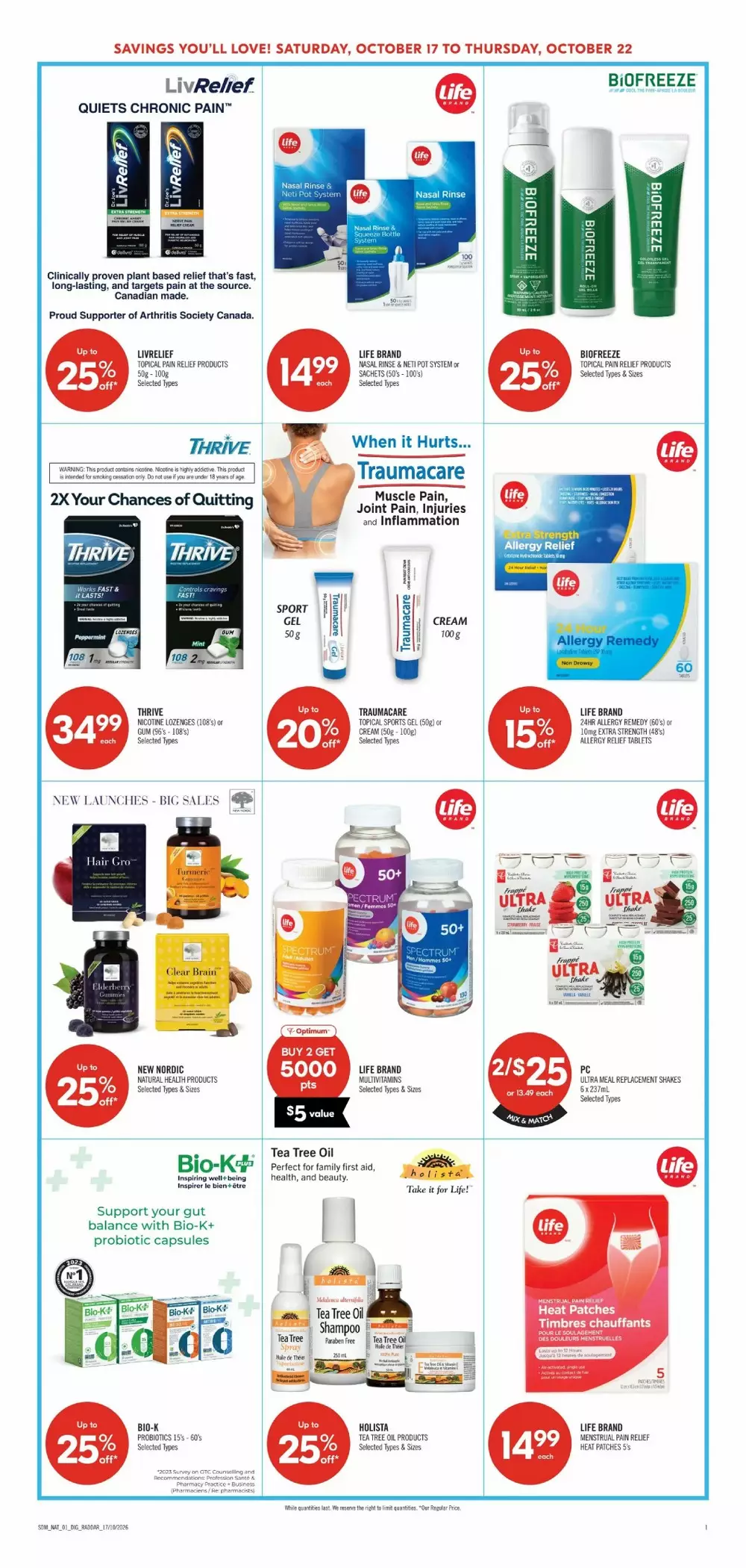 shoppers drug mart flyer october 17 22 16 878